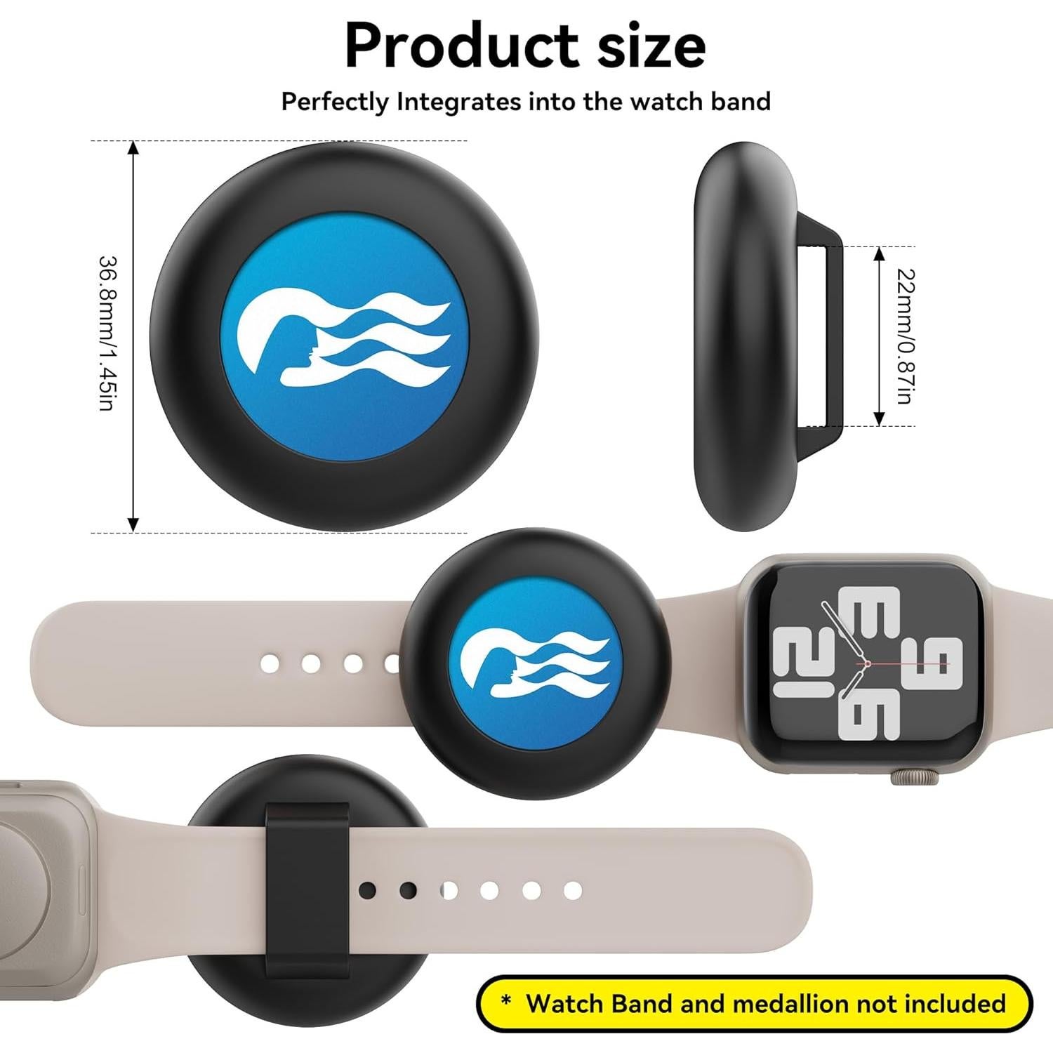 Adaptador Medallón Ocean SPOMOX 2 Unidades Negro