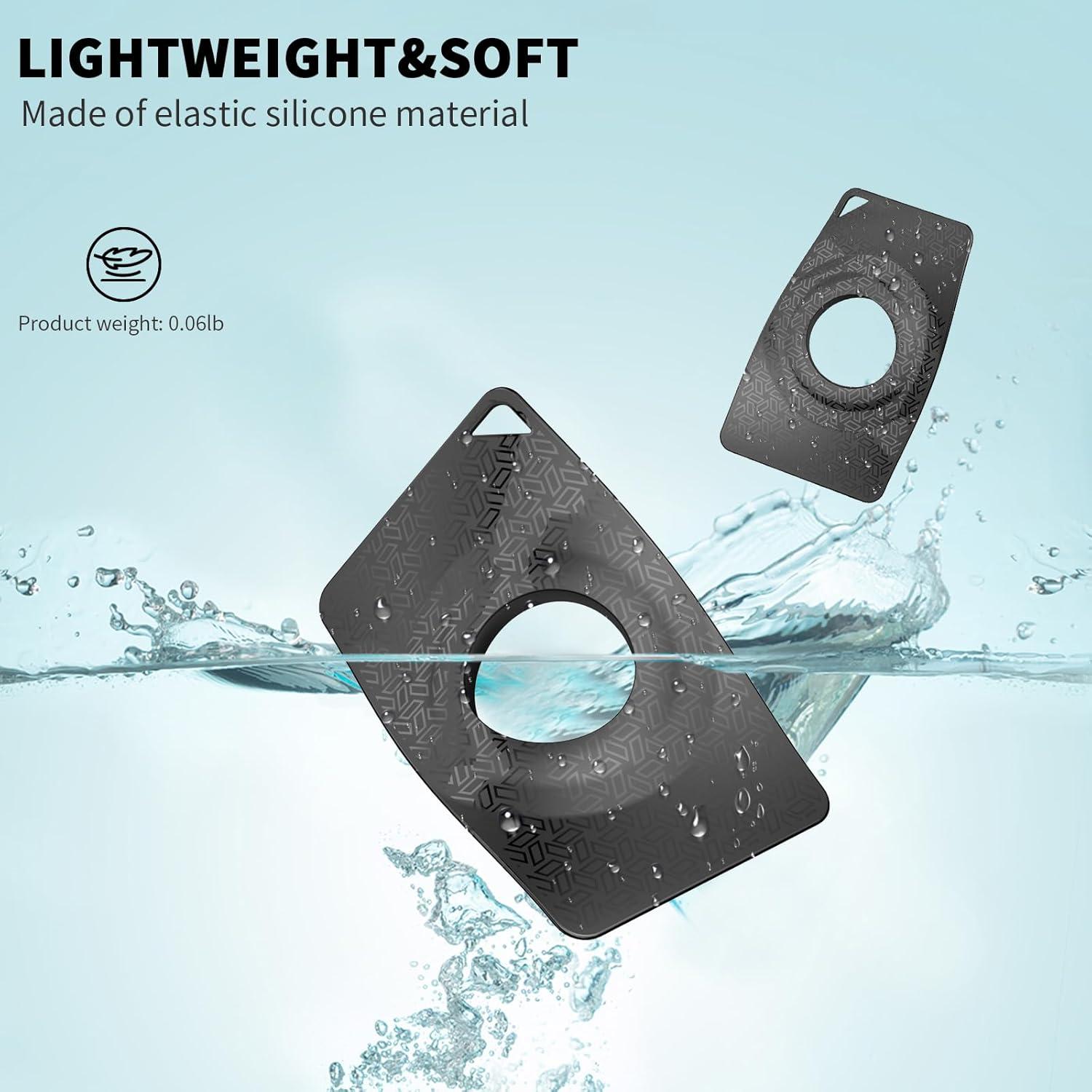 Funda Ultra Delgada para AirTag Wacanc - 2 Piezas Negra