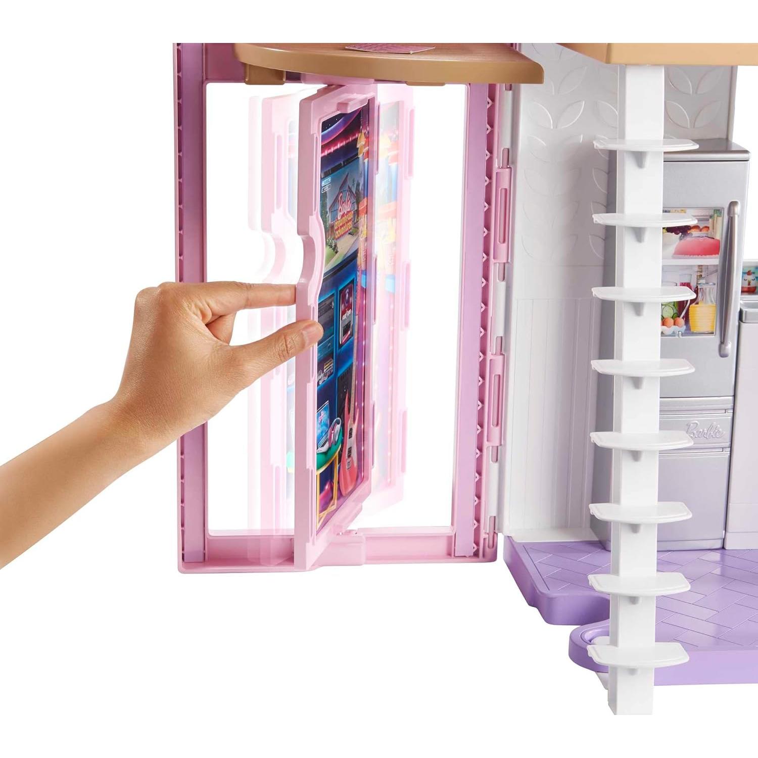 Casa de Muñecas Barbie Malibu 2 Pisos 61 cm con 25 Accesorios