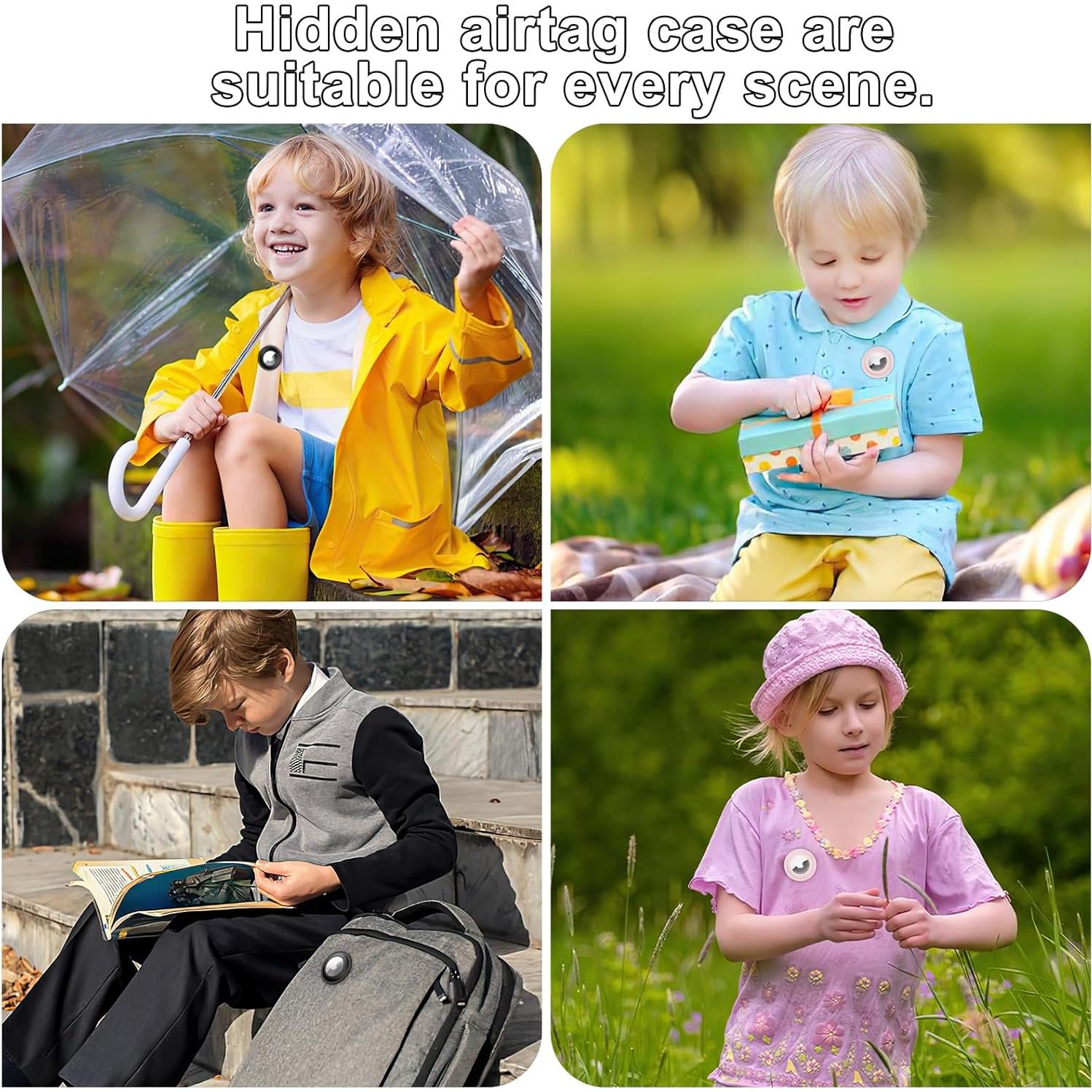 Soporte Oculto para AirTag Apple - Funda Niños 2 Pack