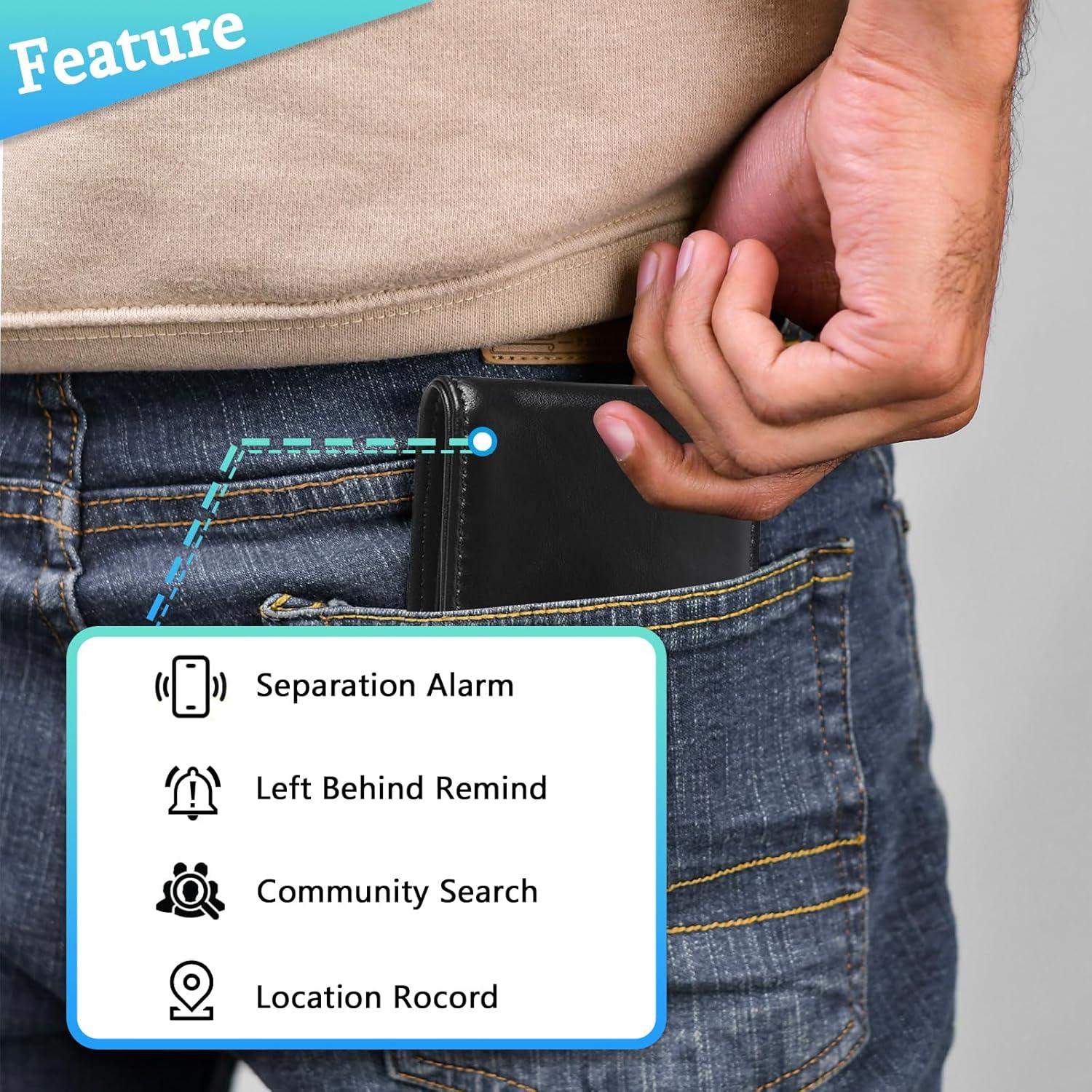 Rastreador de Billetera Bluetooth SMART LB 203 Negro con GPS