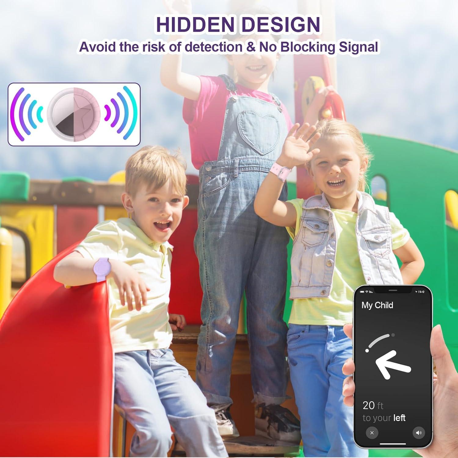 Pulsera Impermeable para AirTag Syslytic Niños 2 Pzas