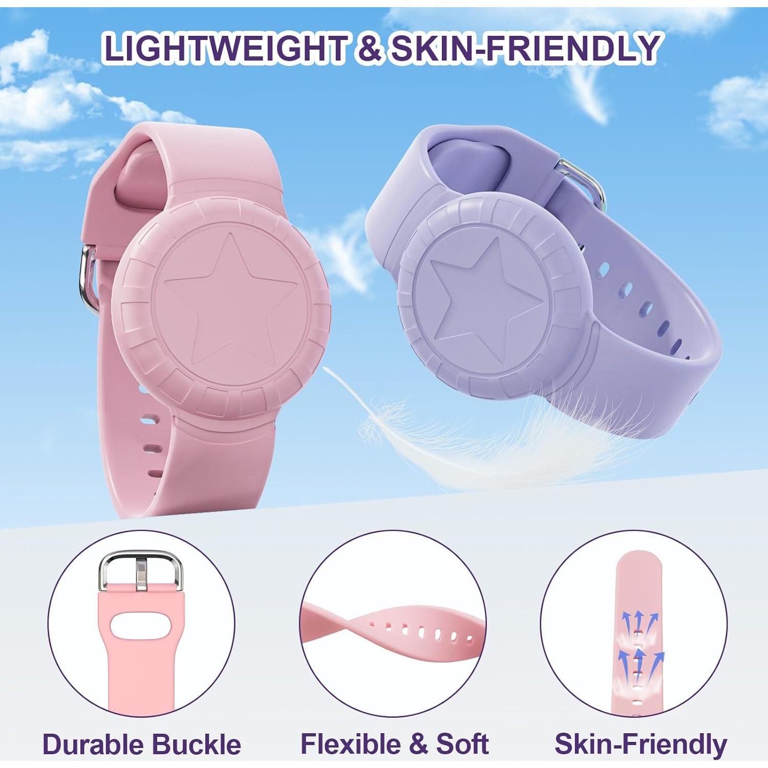 Pulsera Impermeable para AirTag Syslytic Niños 2 Pzas