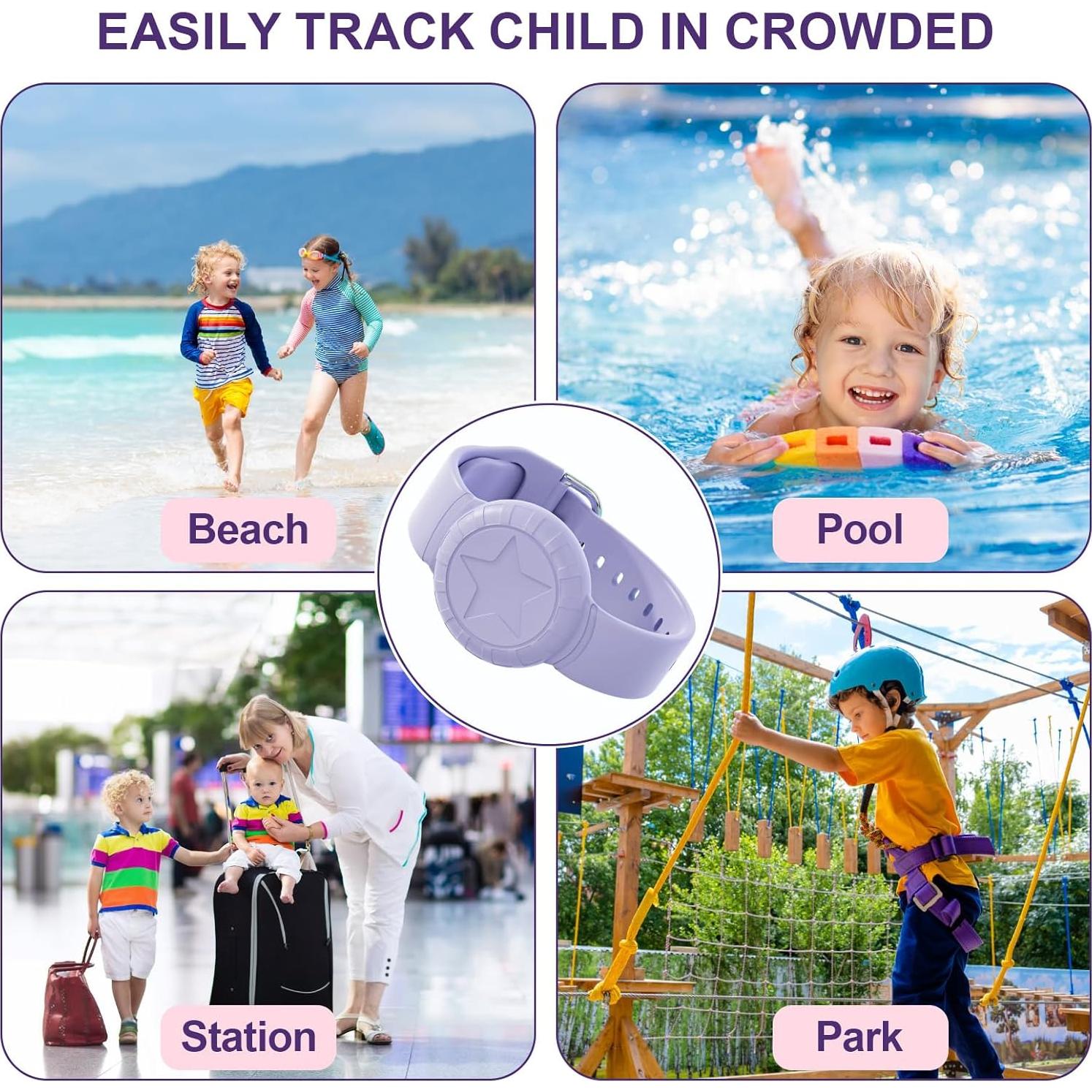 Pulsera Impermeable para AirTag Syslytic Niños 2 Pzas