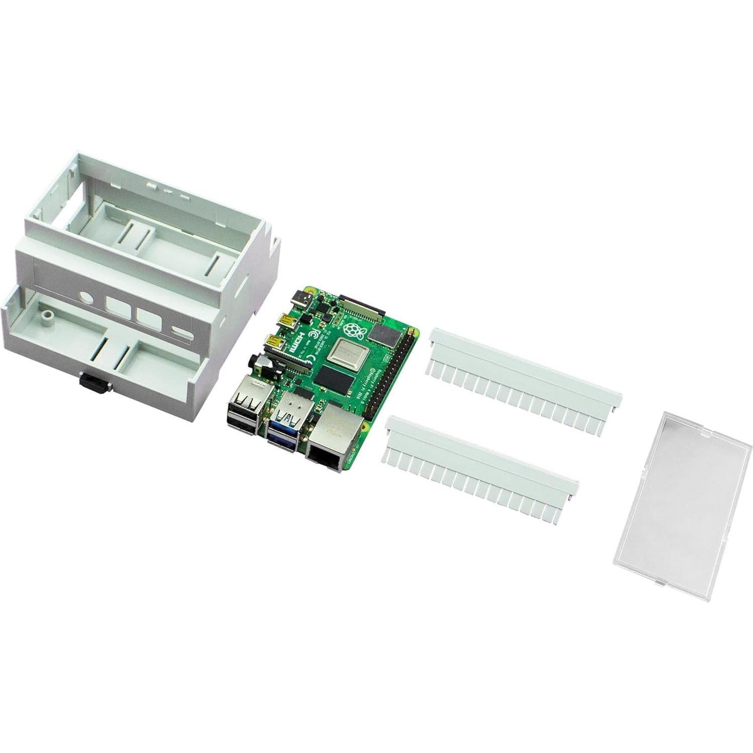 Enclosure Montaje en Riel DIN Multicomp Pro para Raspberry Pi 4B