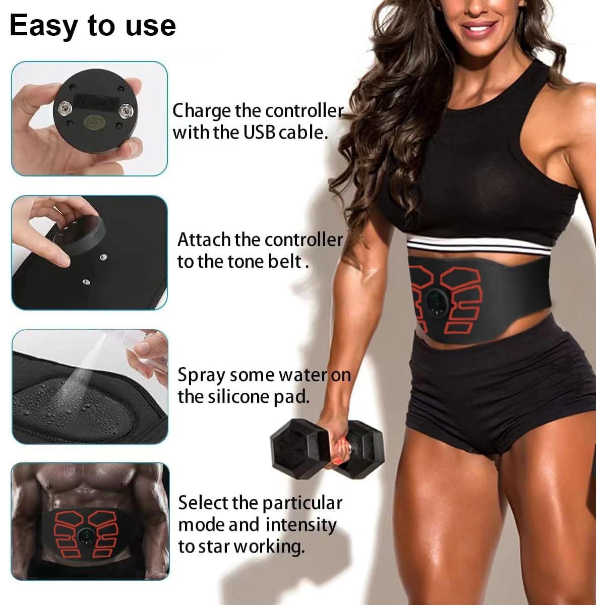 Estimulador Muscular EMS eAnjoy MH-1038 para Abdominales