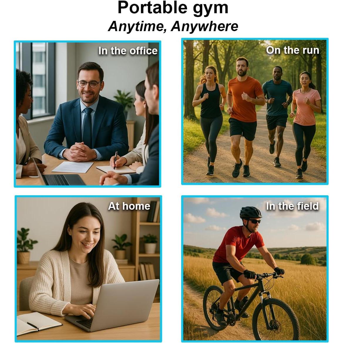 Estimulador Muscular EMS eAnjoy MH-1038 para Abdominales