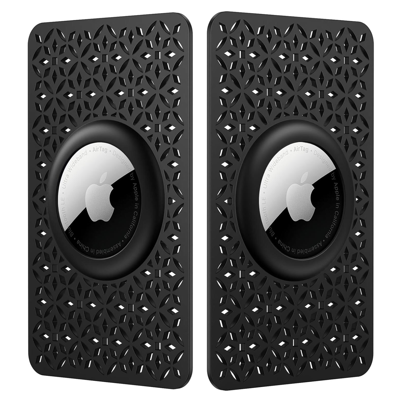 Soporte para AirTag Beydoa - Funda delgada Patrón Floral Negro