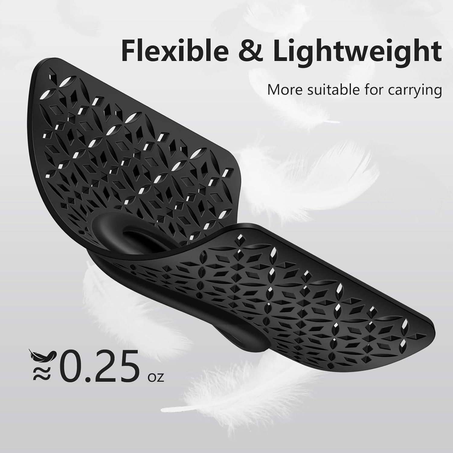 Soporte para AirTag Beydoa - Funda delgada Patrón Floral Negro