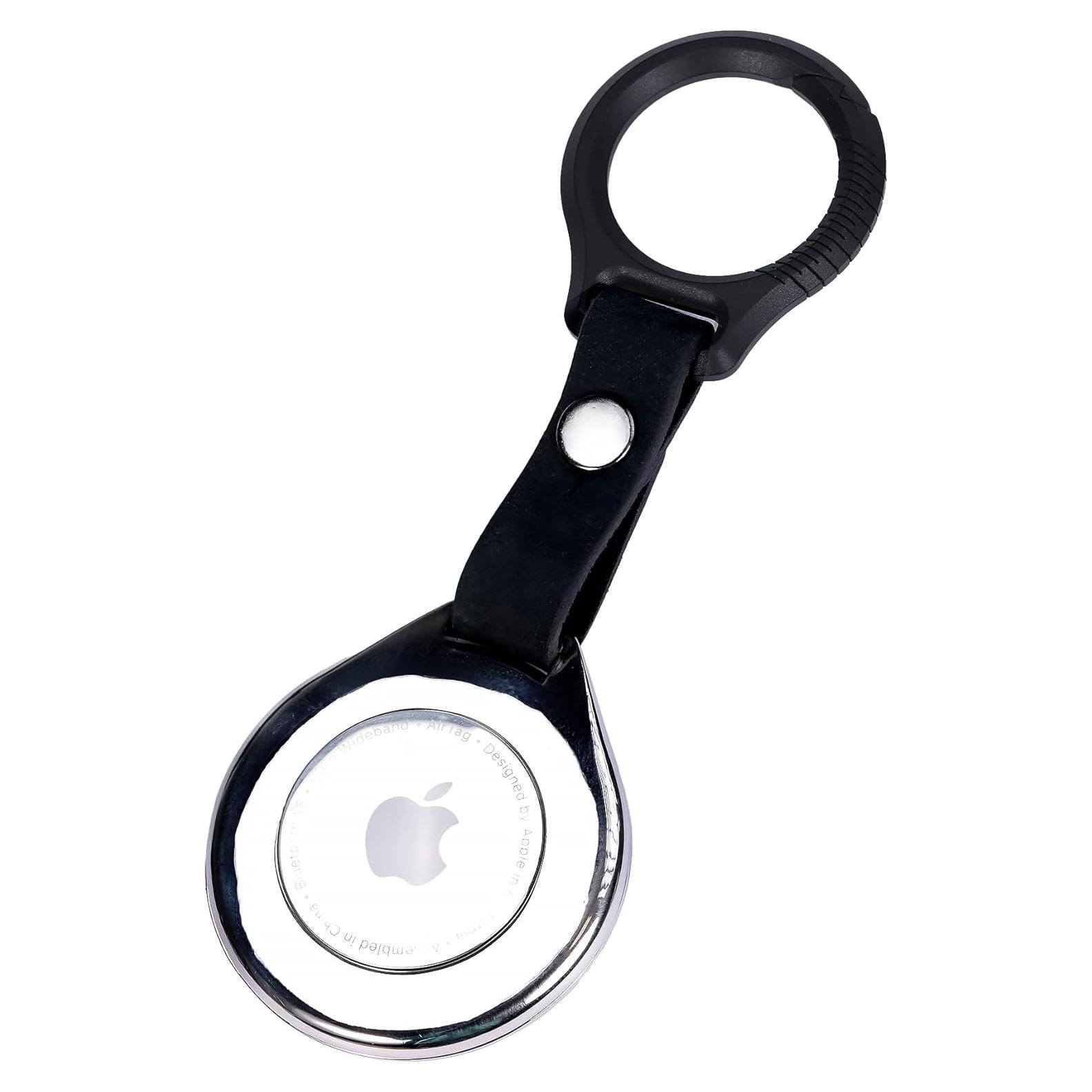 Funda de aleación metálica para Apple Airtags Pamovolio - Titanio