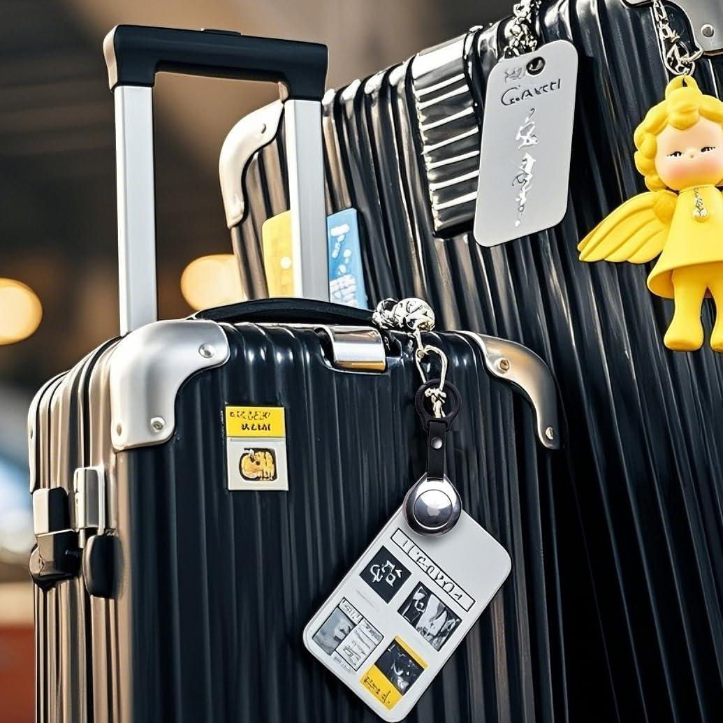 Funda de aleación metálica para Apple Airtags Pamovolio - Titanio