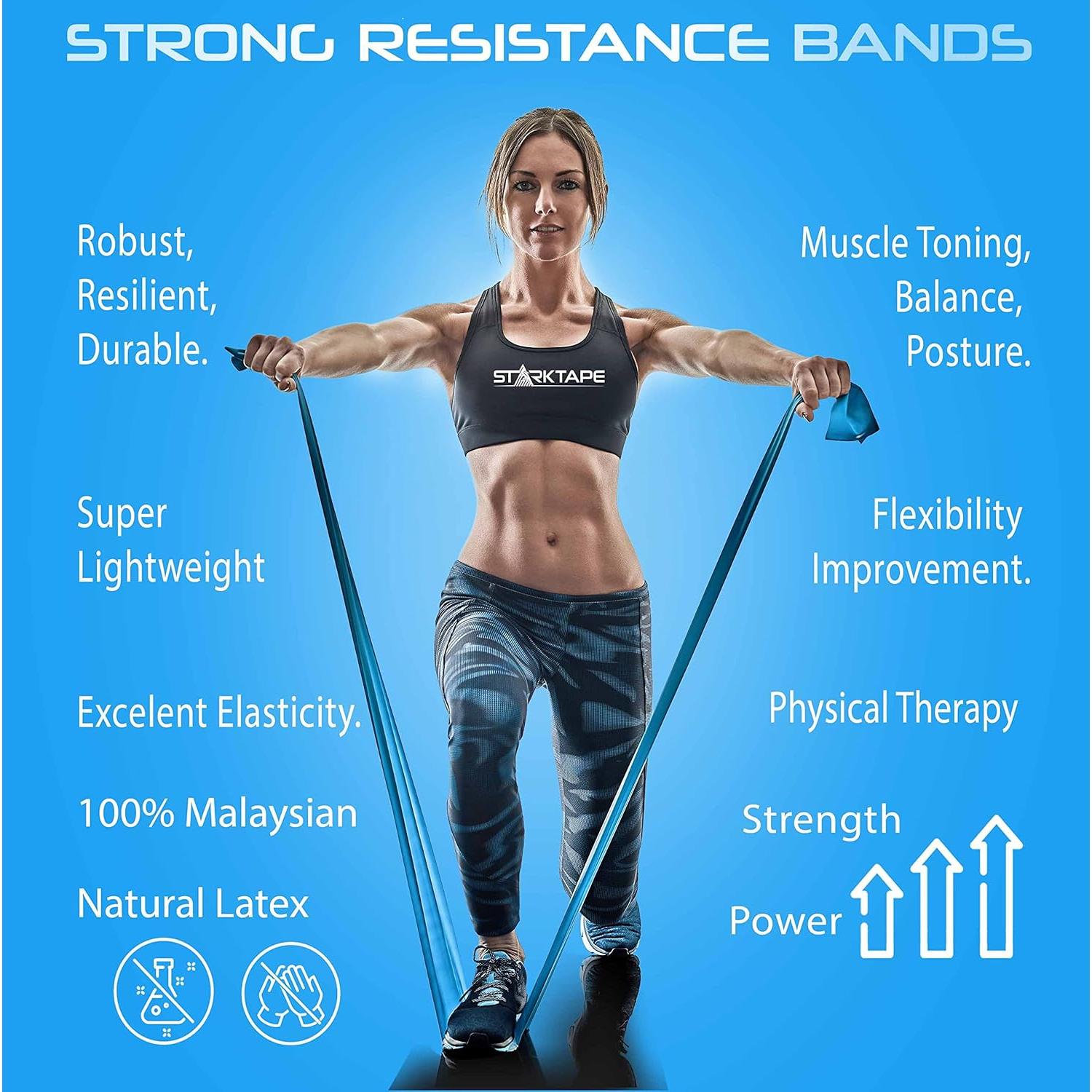 Banda de Resistencia Starktape Láttex 1.62m - Ligera 4.54kg