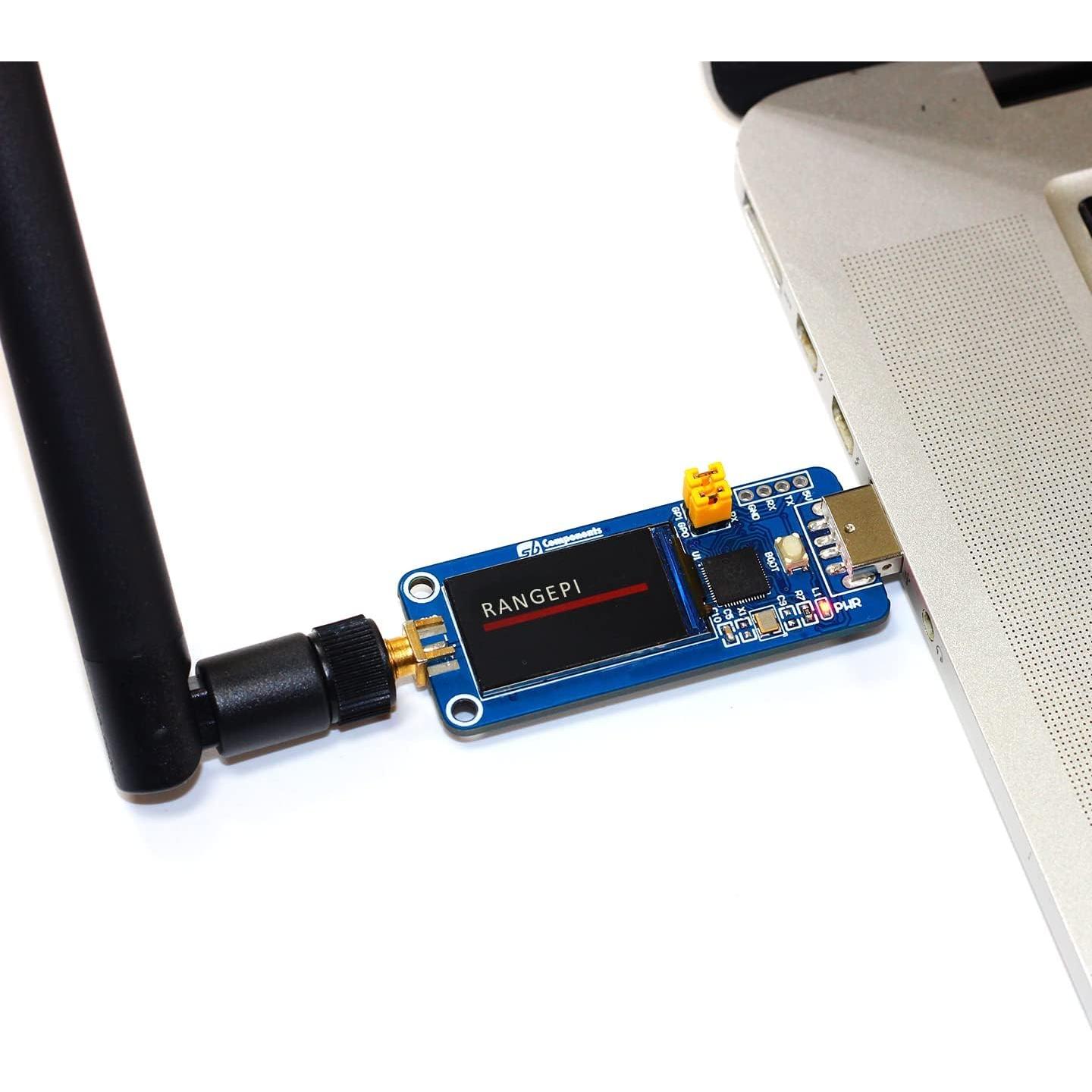 RangePi - LoRa & RP2040 USB Stick, Portable LoRa Dongle Based on Raspberry Pi 2040 Smart Data Transmission Module - Transmission up to 5 KM (433MHz)