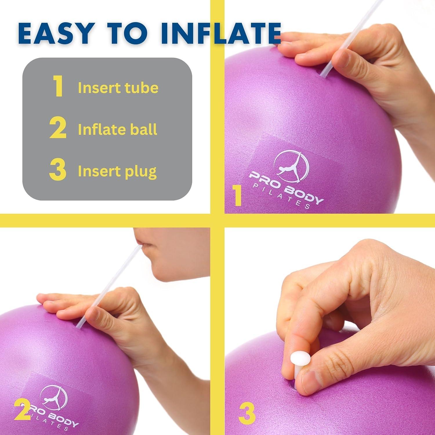 Pelota de Ejercicio ProBody Pilates 22.86 cm Aqua - Estabilidad y Yoga