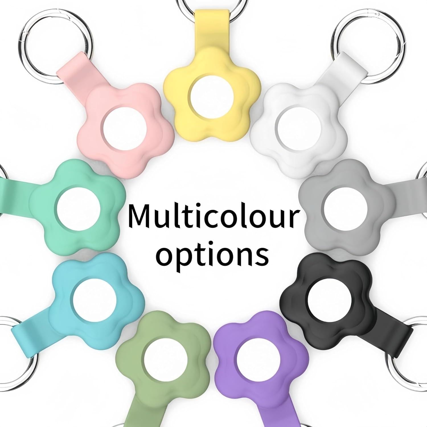 Funda de Silicona para AirTag 25°Ya - Paquete de 4 Colores