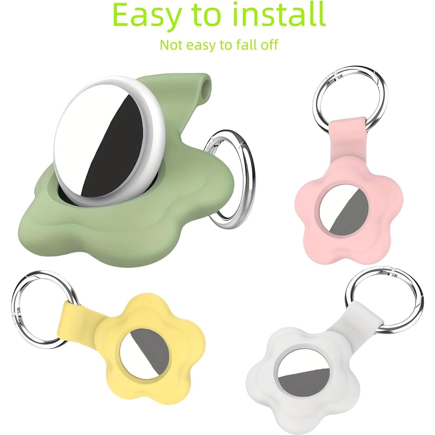 Funda de Silicona para AirTag 25°Ya - Paquete de 4 Colores