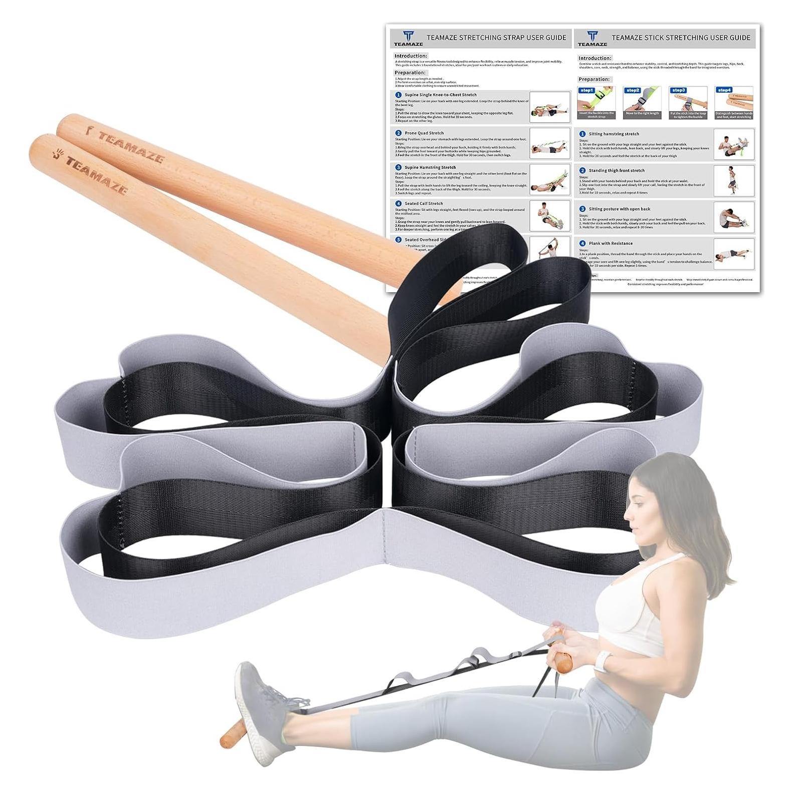 Correa de Estiramiento Teamaze JWKF0507ZH 198x4cm Negro