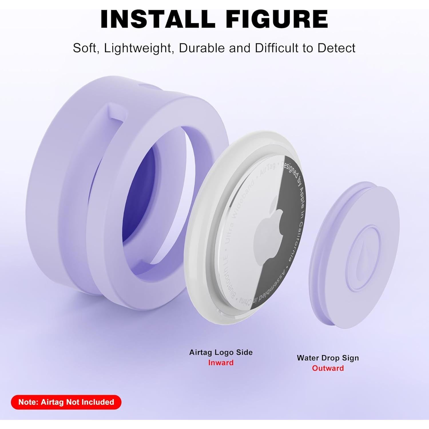 Soporte para AirTag SkyArmor 2 Paquete Silicona Niños