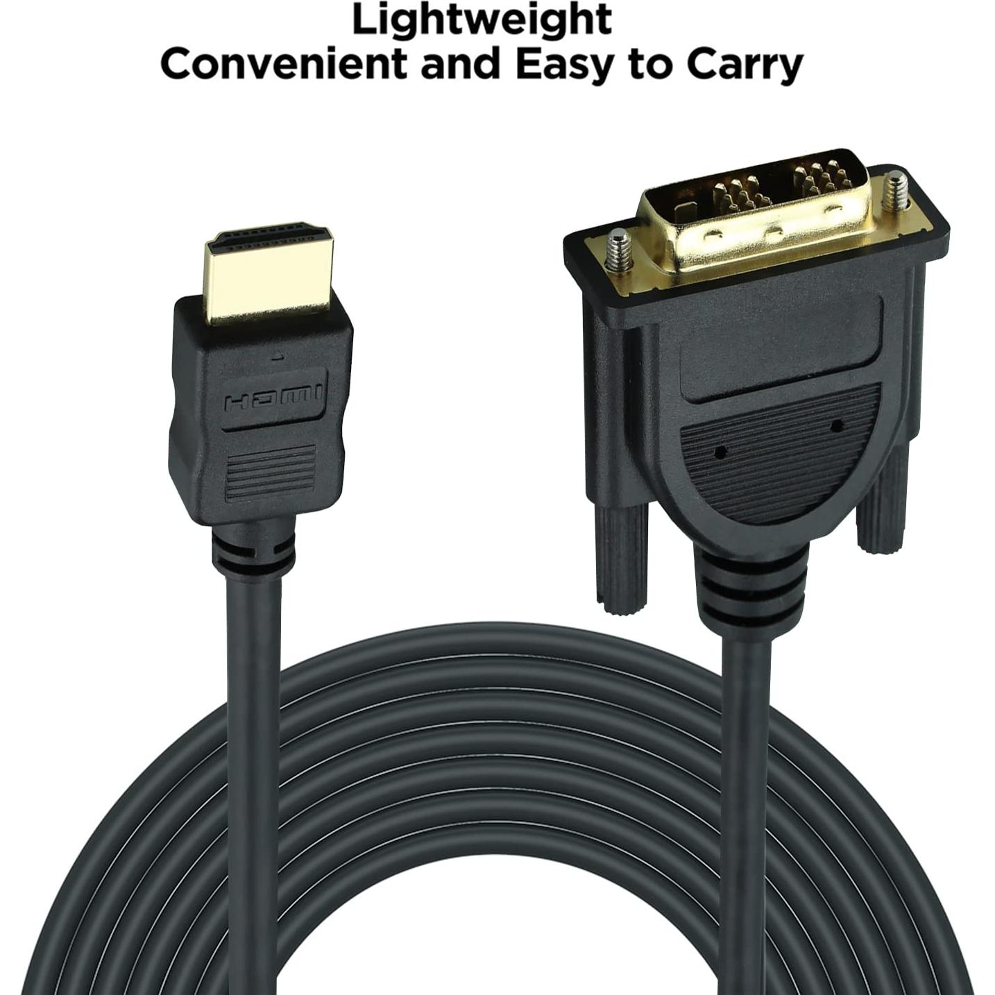 Cable HDMI a DVI Rulykar 2.0M Alta Velocidad 1080P