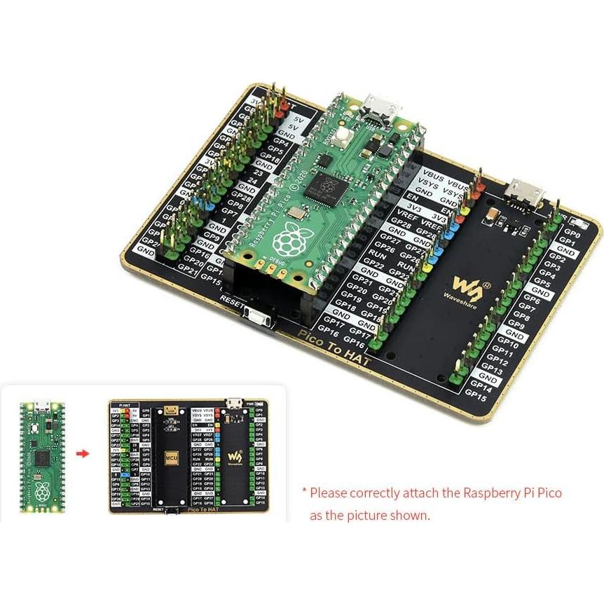 Expansor GPIO Waveshare para Raspberry Pi Pico 40PIN 2x20PIN