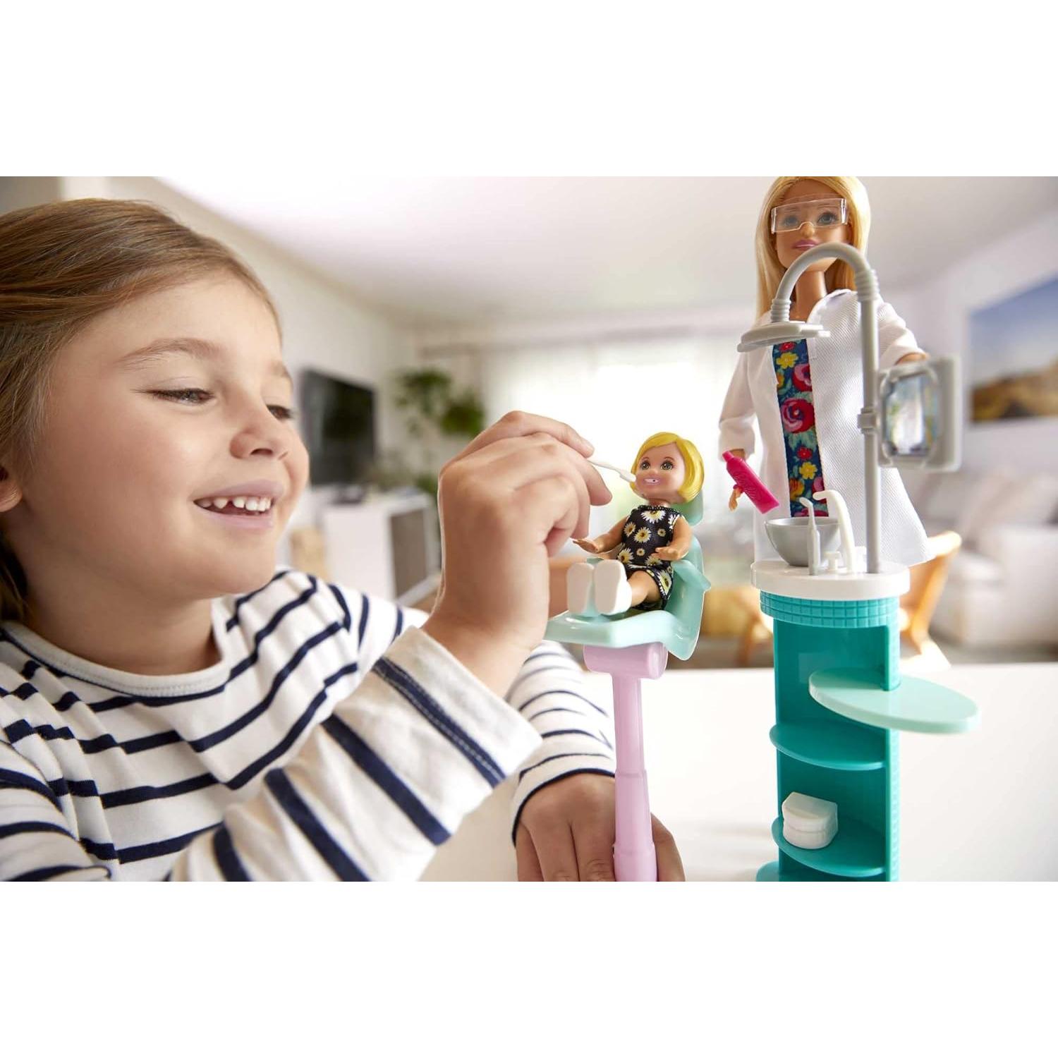 Juego de Dentista Barbie con Muñeca y Accesorios - Mattel