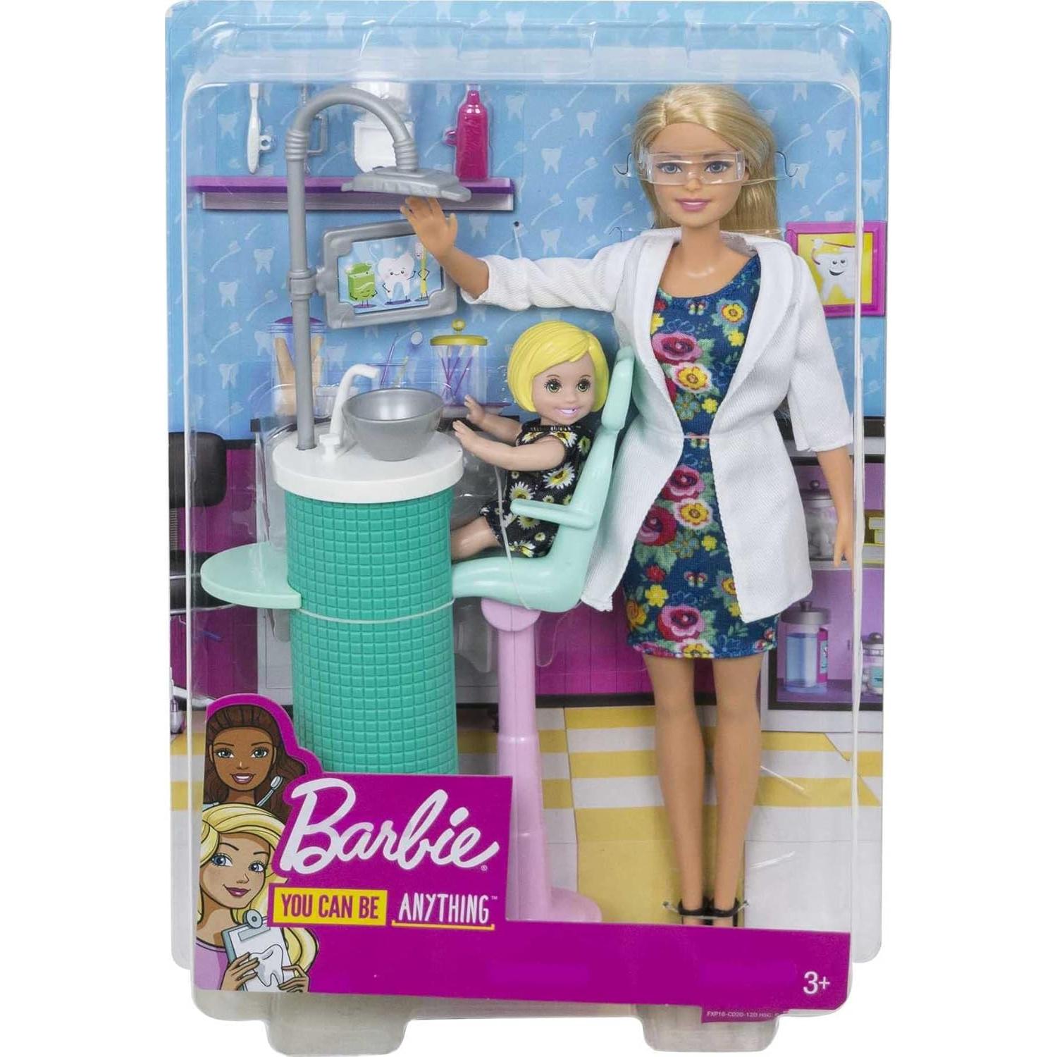 Juego de Dentista Barbie con Muñeca y Accesorios - Mattel