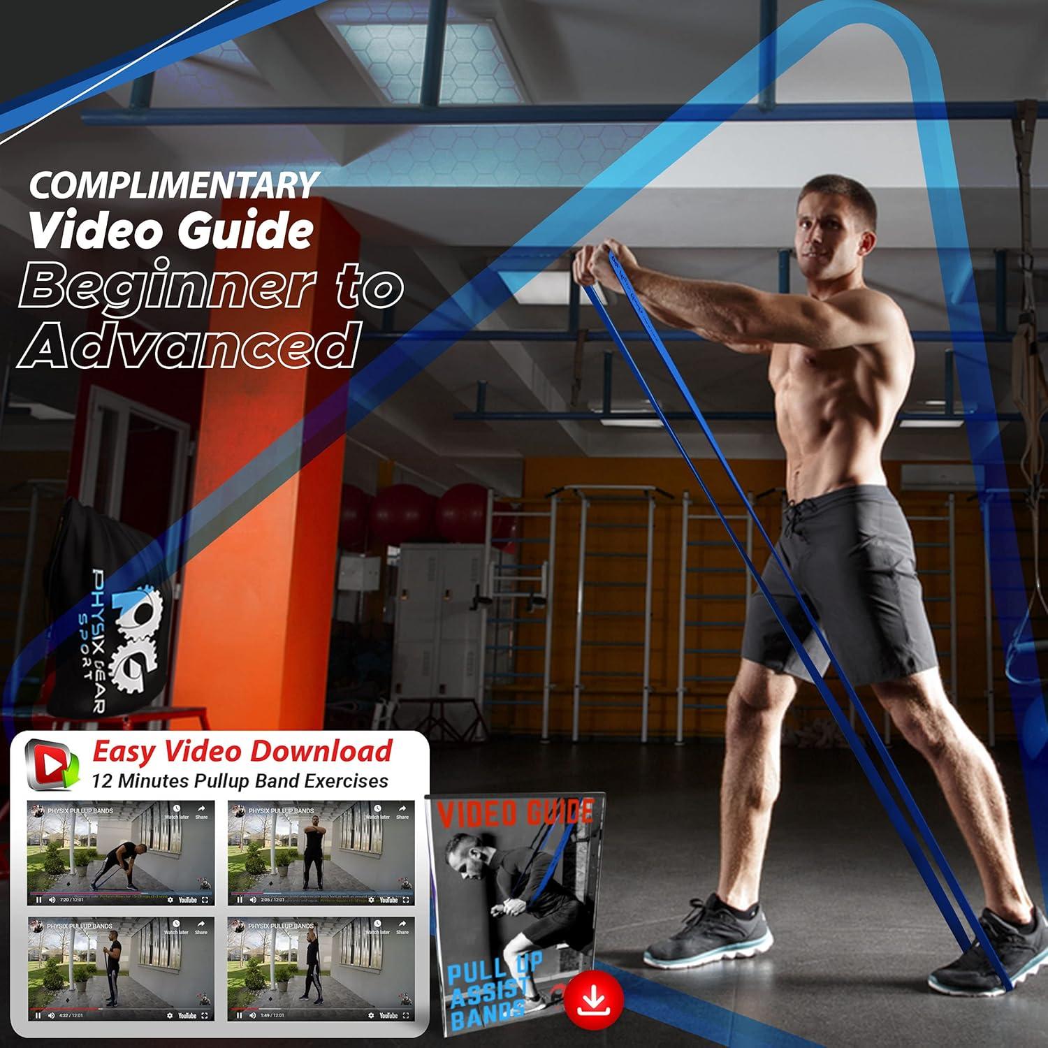 Conjunto de bandas de resistencia Physix Gear para dominadas