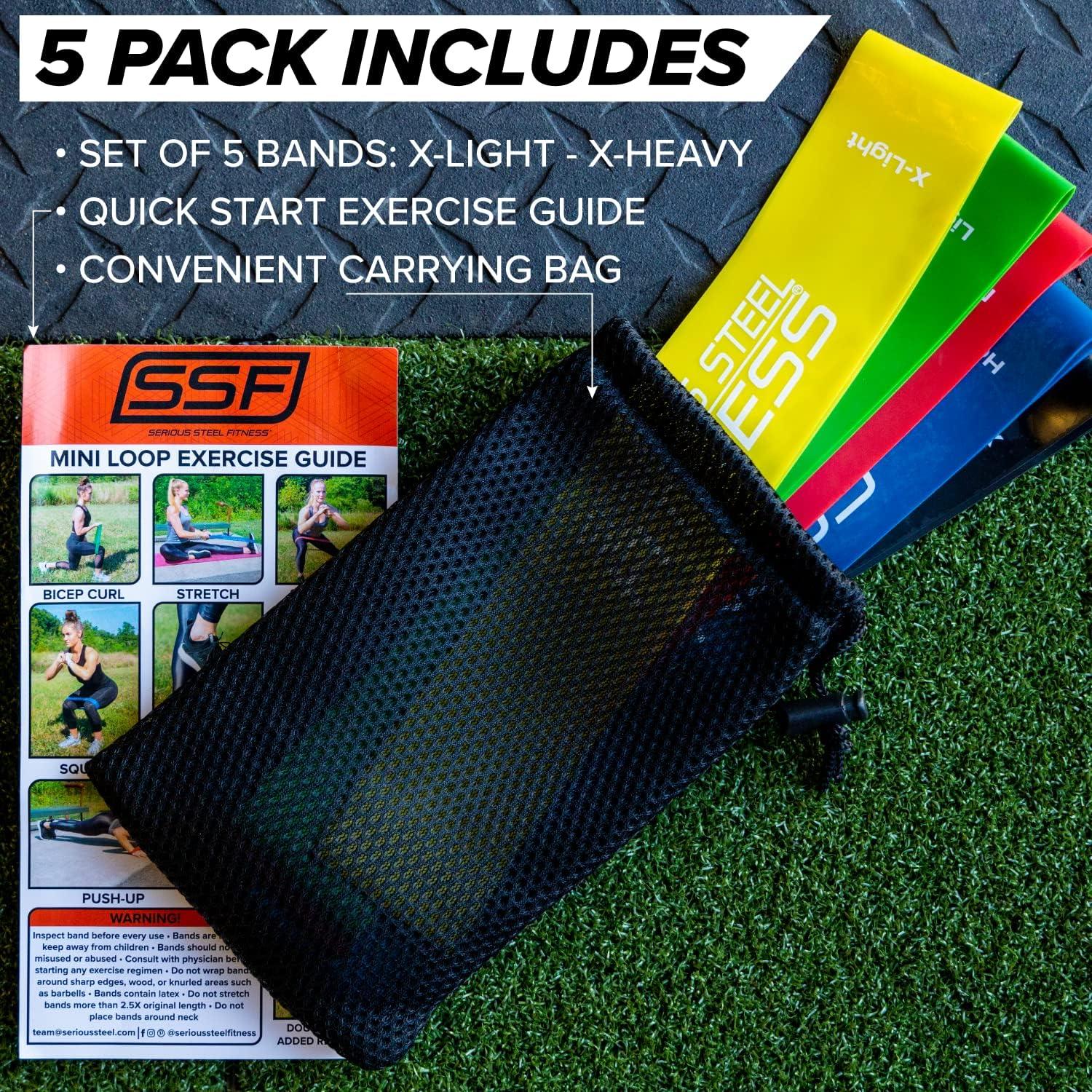 Bandas de Resistencia Mini Serious Steel 30.48 cm - 5 Niveles