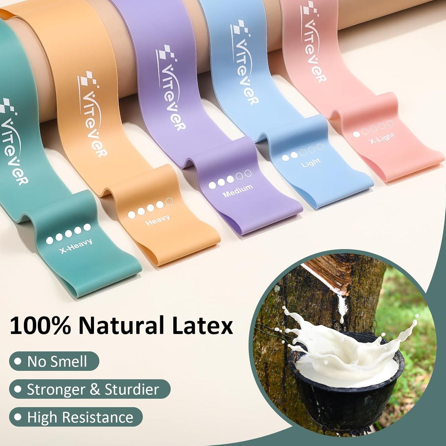 Juego de Bandas de Resistencia VITEVER 5 Niveles para Ejercicio