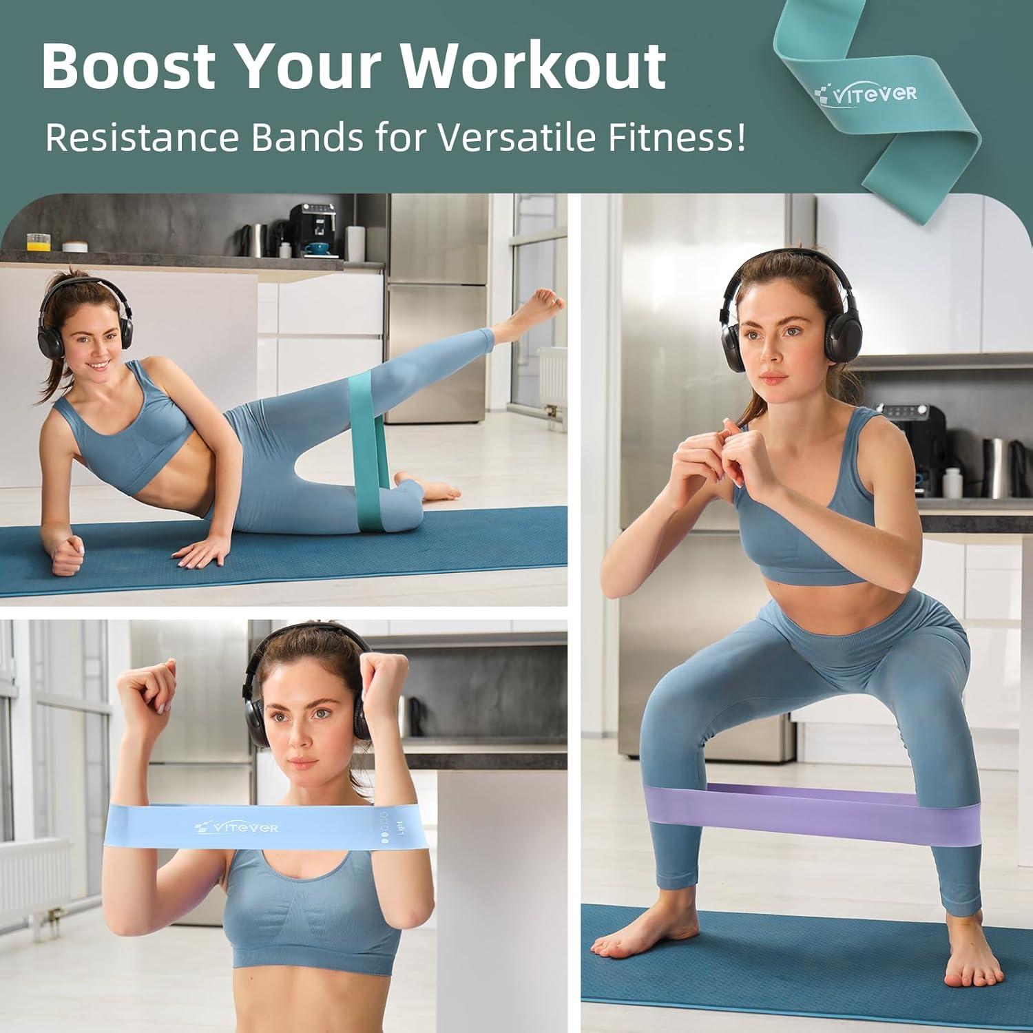 Juego de Bandas de Resistencia VITEVER 5 Niveles para Ejercicio