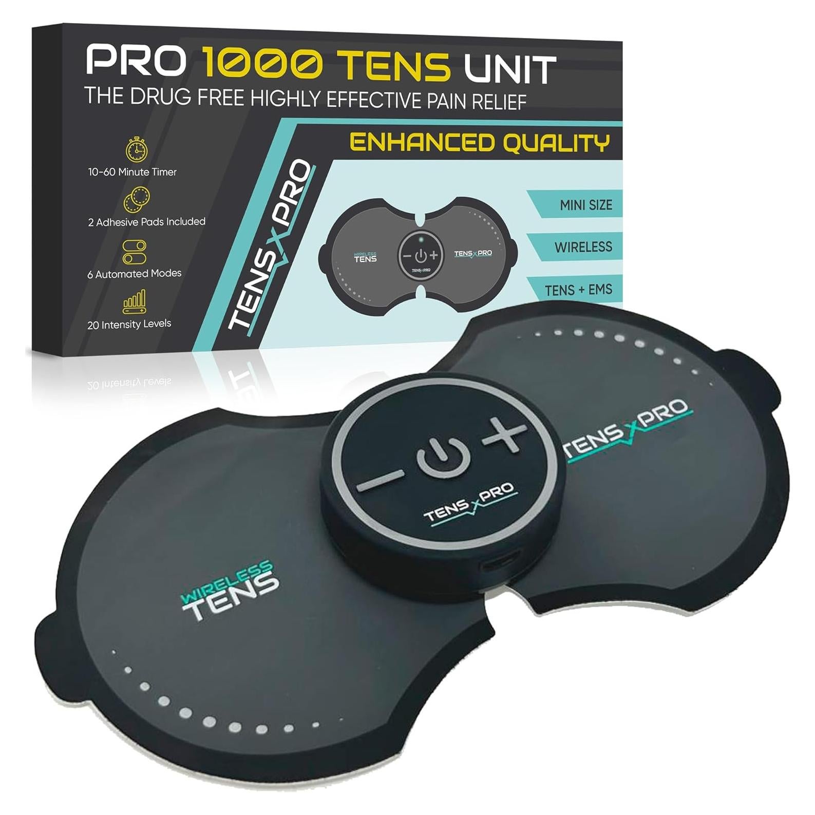 TENS Inalámbrico TensXPro - Alivio Dolor Muscular Portátil