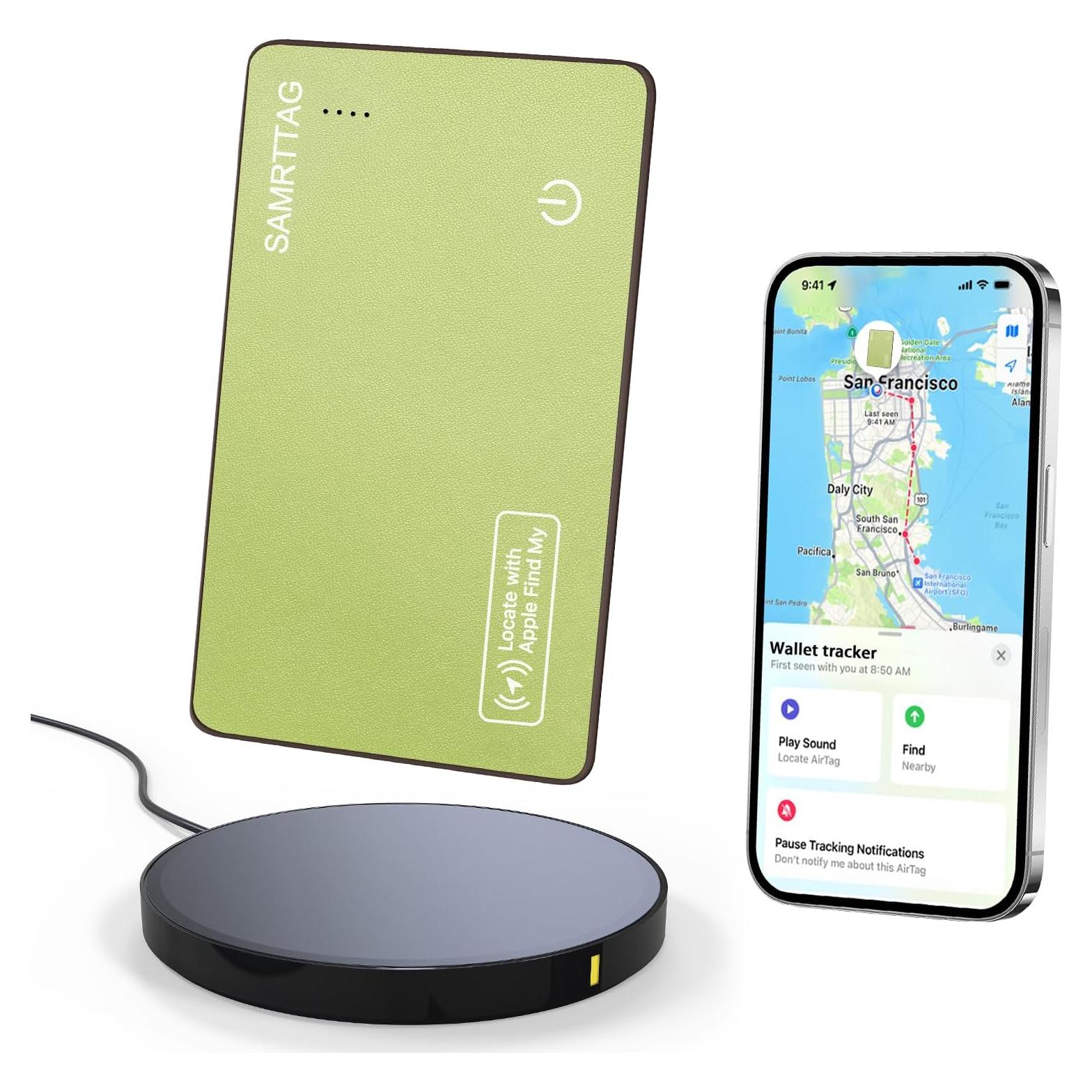Tarjeta de seguimiento SMART LB para billetera - Verde, Bluetooth