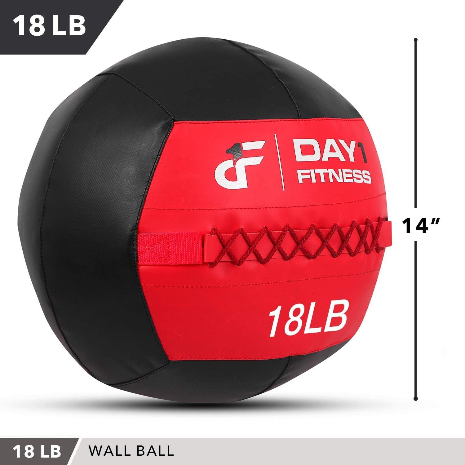 Bola de Medicina Day 1 Fitness 8.16 kg Negro/Rojo 35.56 cm