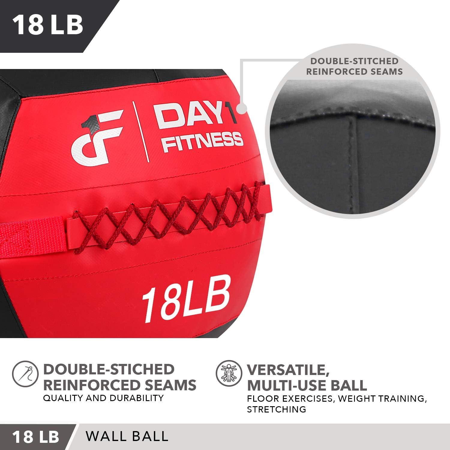 Bola de Medicina Day 1 Fitness 8.16 kg Negro/Rojo 35.56 cm