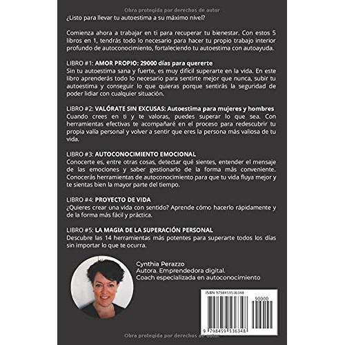 5 Libros de autoayuda para la autoestima en 1: Amor Propio | Valórate | Autoconocimiento Emocional | Proyecto de vida | La magia de la superación personal (Spanish Edition)