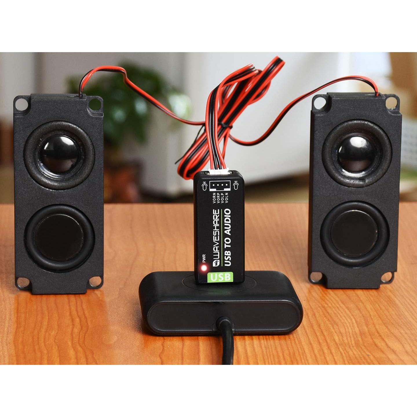 Adaptador USB a Audio Bicool con Altavoz 8Ω 5W para Raspberry Pi