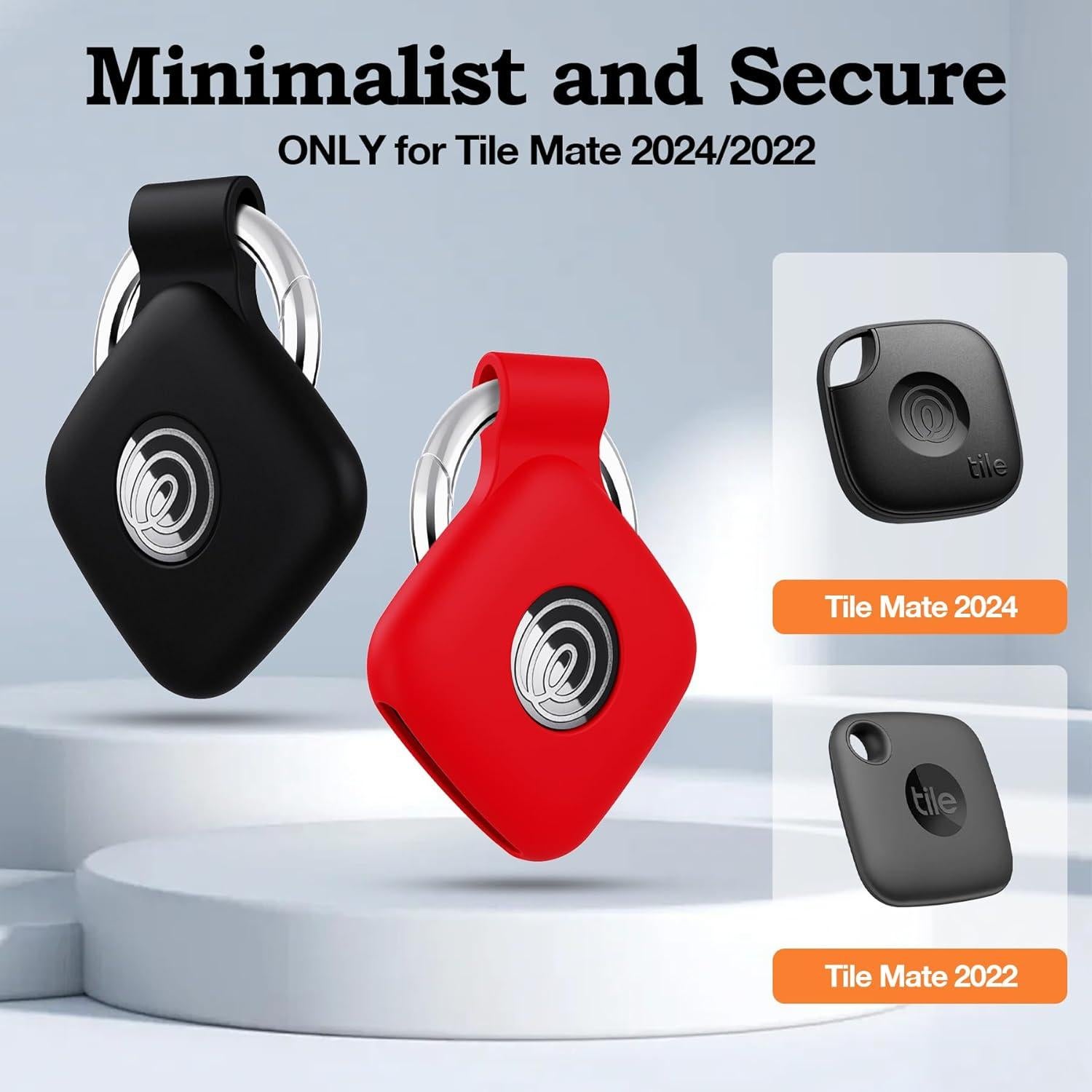 Funda de Silicona YWXTW para Tile Mate 2024 y 2022 - Negro