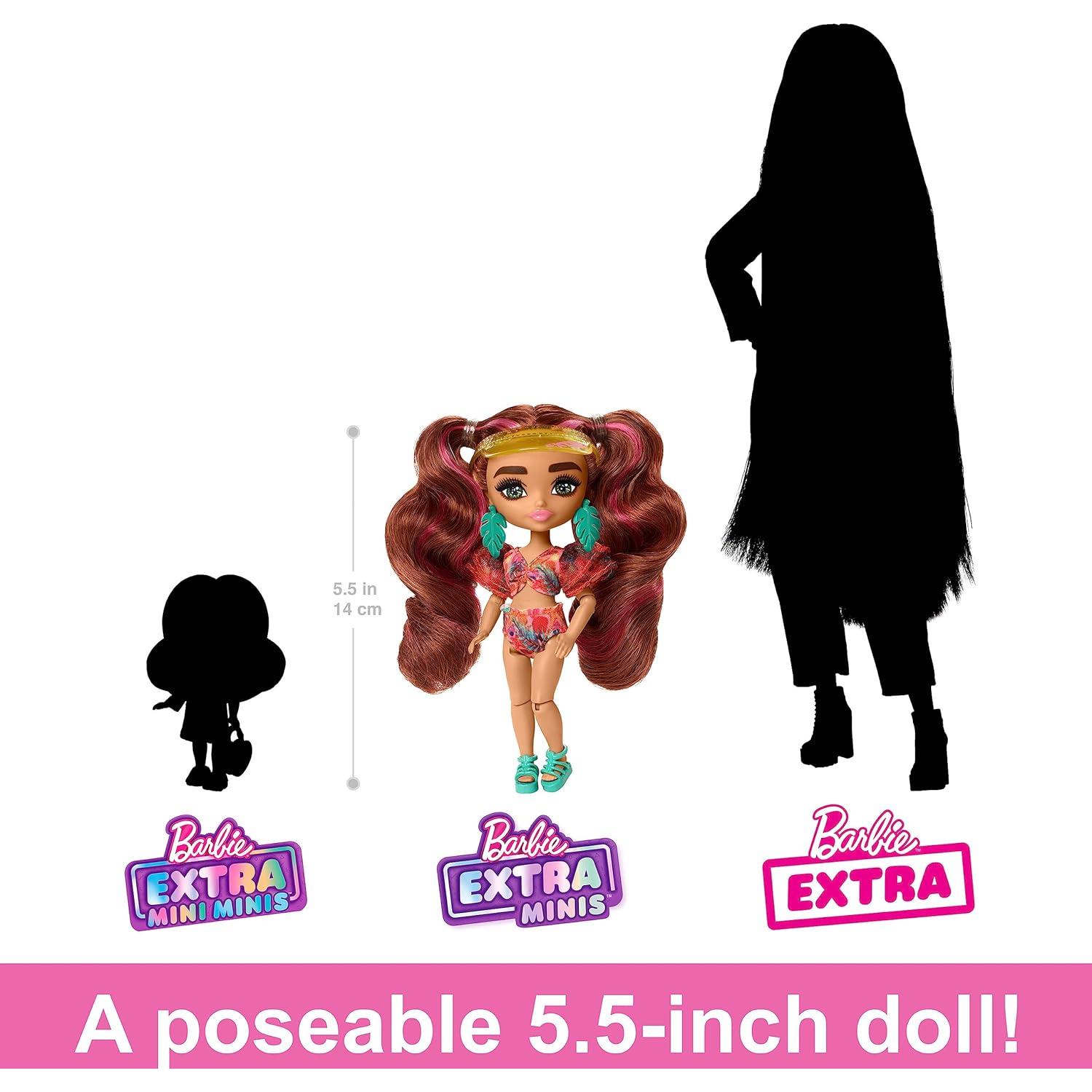 Muñeca de Viaje Barbie Extra Fly Minis Playa con Accesorios