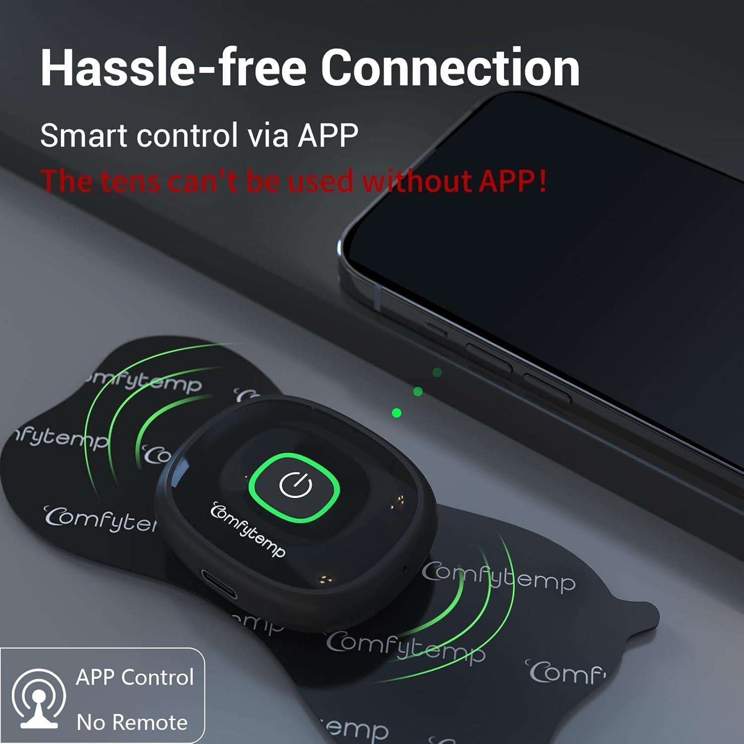 Comfytemp Estimulador Muscular TENS Inalámbrico K6108 32 Modos