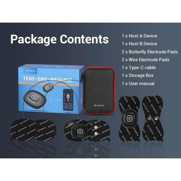 Comfytemp Estimulador Muscular TENS Inalámbrico K6108 32 Modos