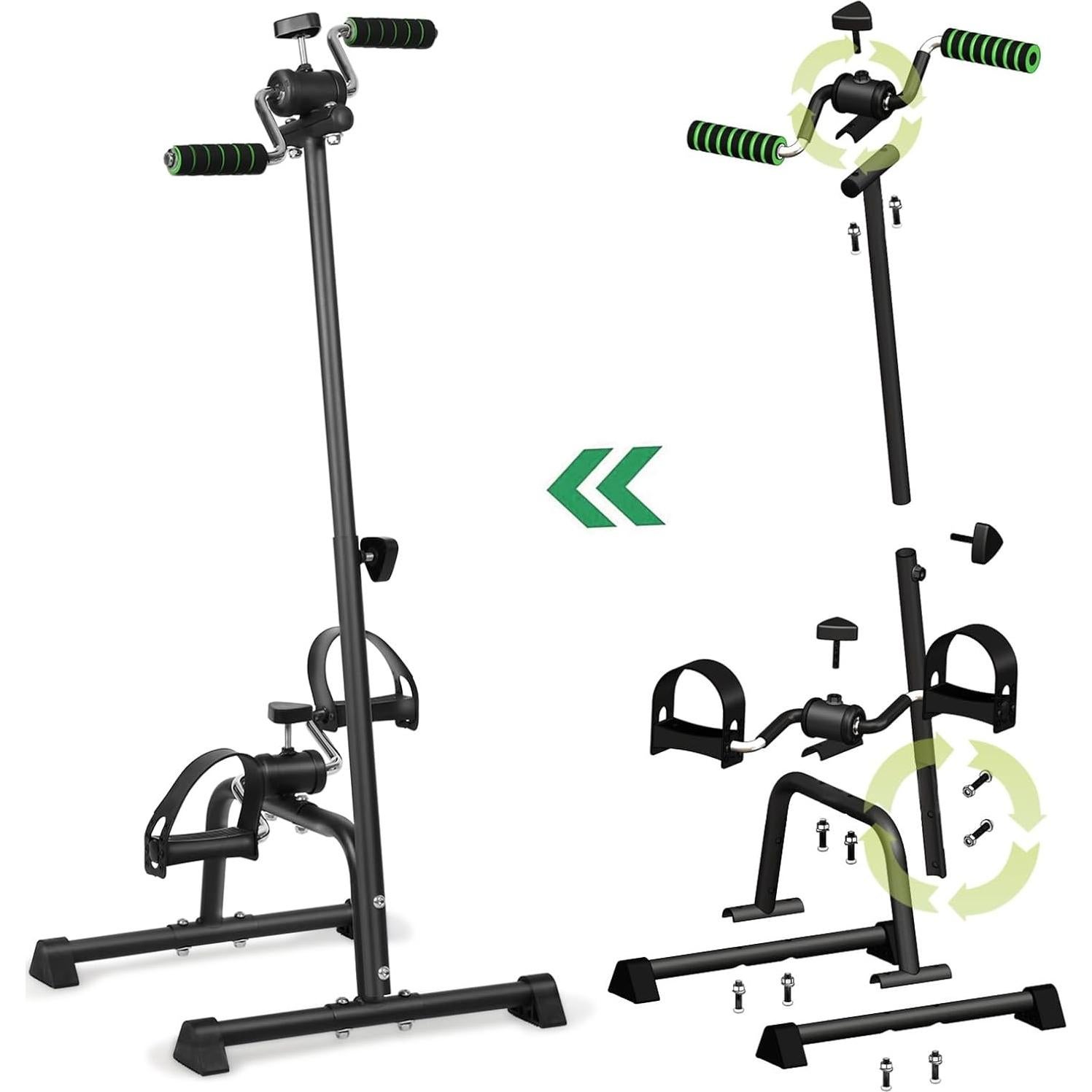 Ejercitador de Pedales HEVIRGO para Ejercicio en Casa - Negro