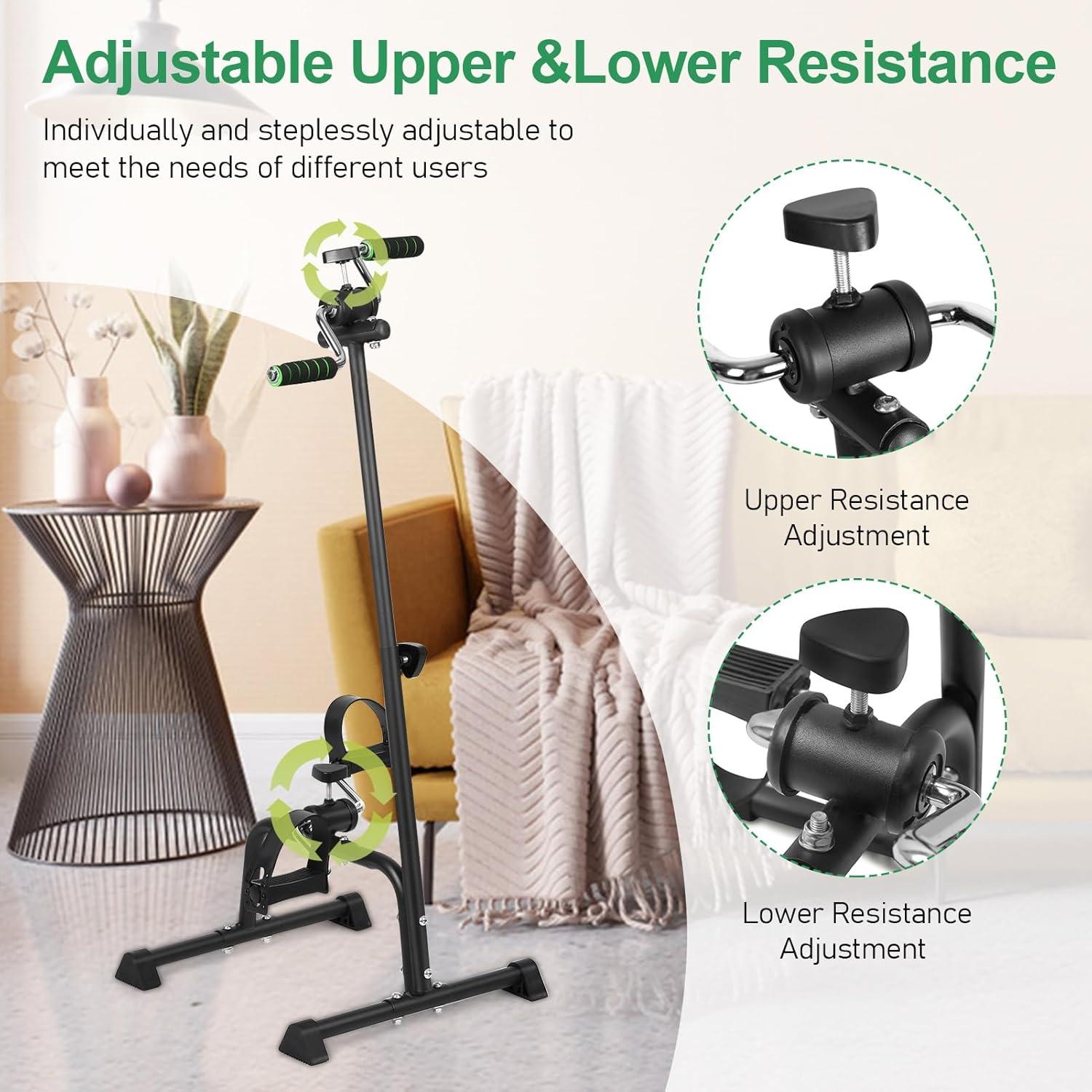 Ejercitador de Pedales HEVIRGO para Ejercicio en Casa - Negro