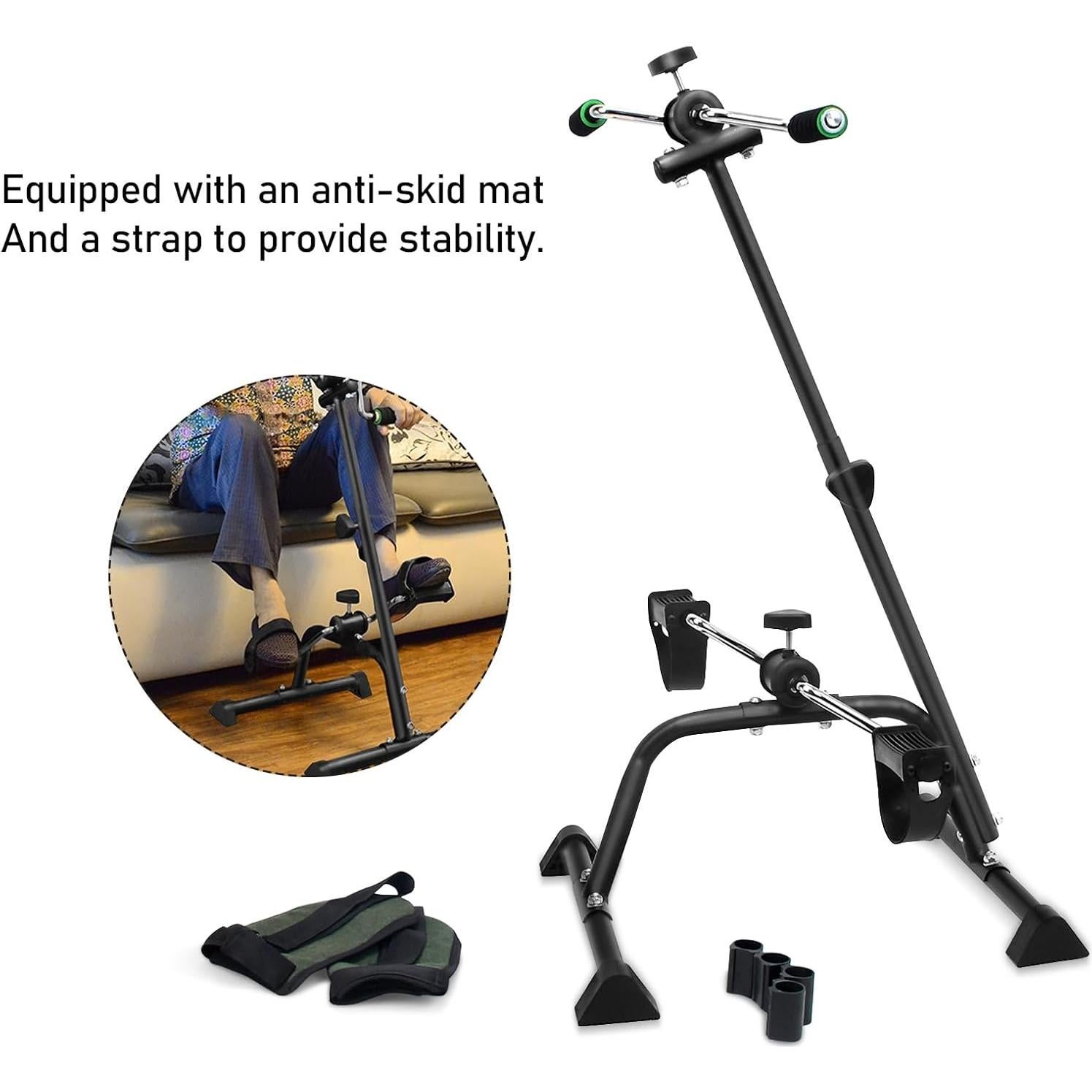 Ejercitador de Pedales HEVIRGO para Ejercicio en Casa - Negro