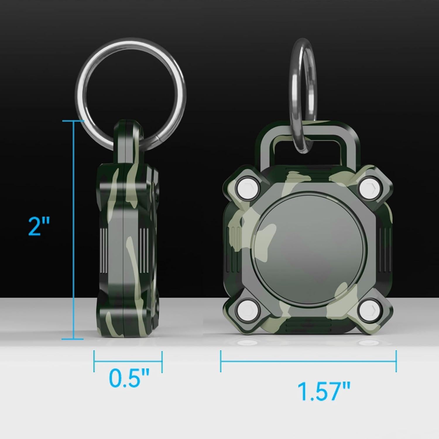 Funda impermeable TigoMigo para Air Tag 2 Pack - A prueba de golpes