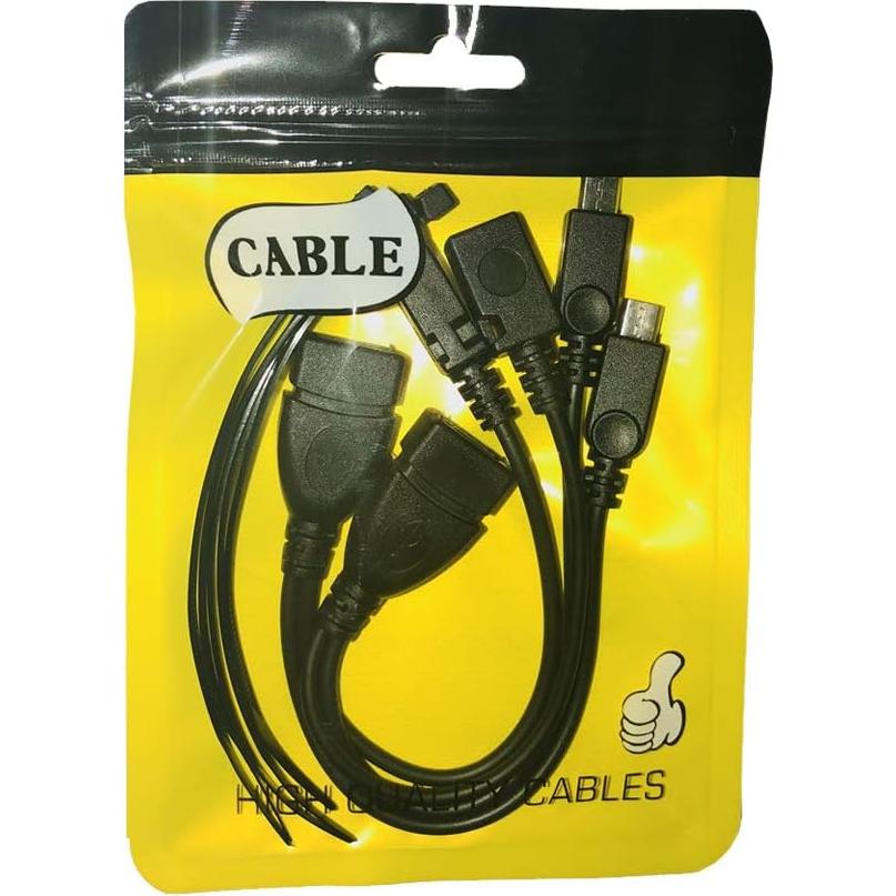 Adaptador OTG AuviPal 2-en-1 Micro USB a USB - Paquete de 2