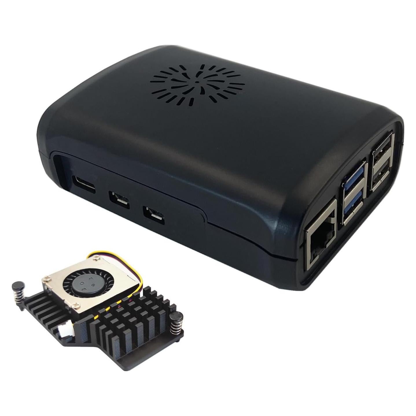 Caja para Raspberry Pi 5 WEIYIXING con enfriador activo
