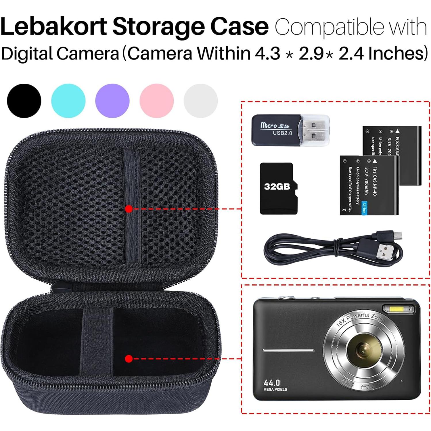 Funda de Almacenamiento Lebakort para Cámara Digital Niños