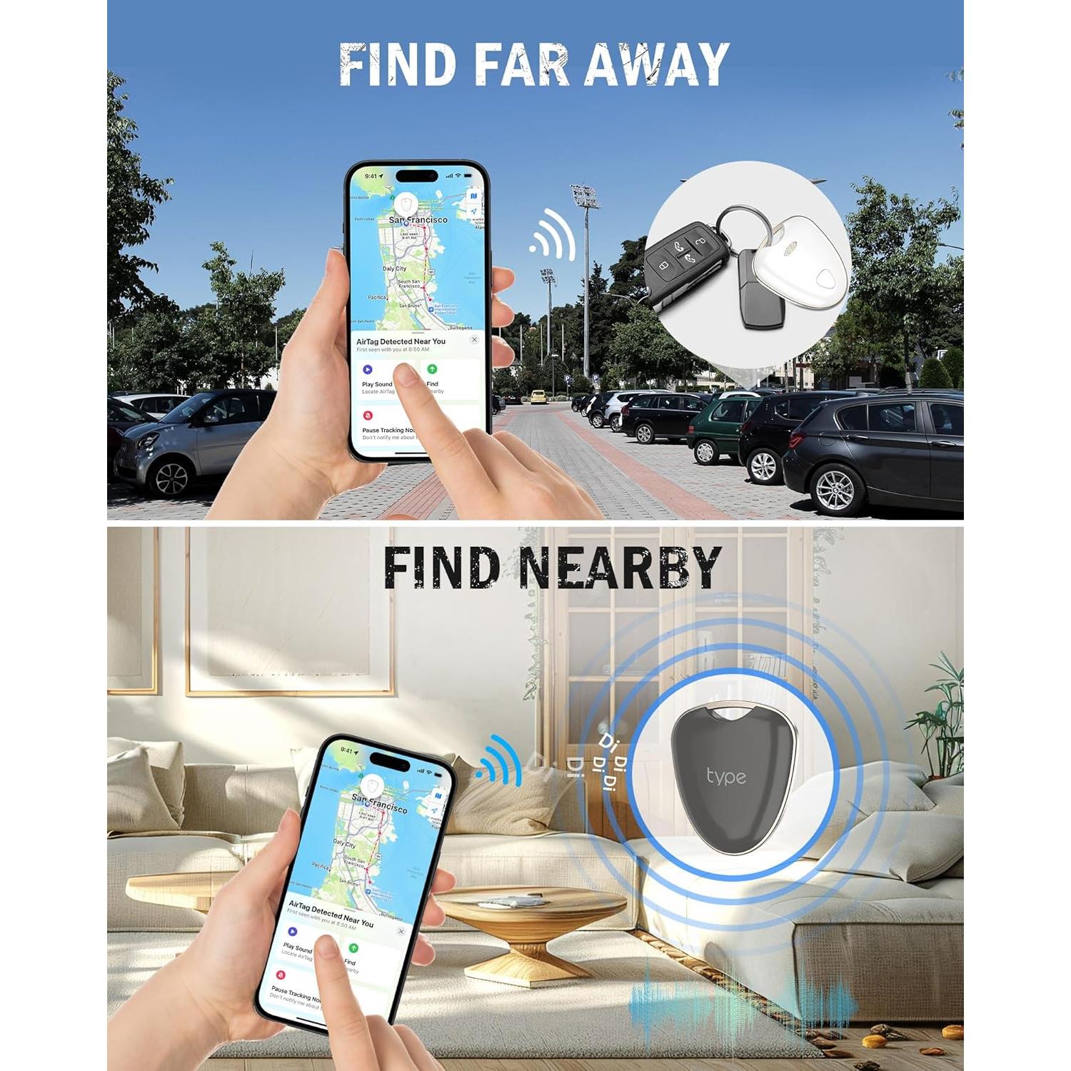 Etiquetas de Rastreo Bluetooth Typecase AK300 para iOS