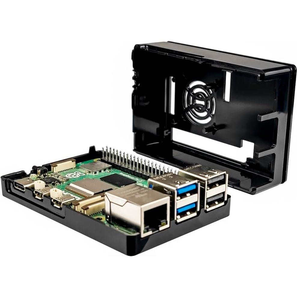 Caja ABS con disipador activo para Raspberry Pi 5 - WEIYIXING