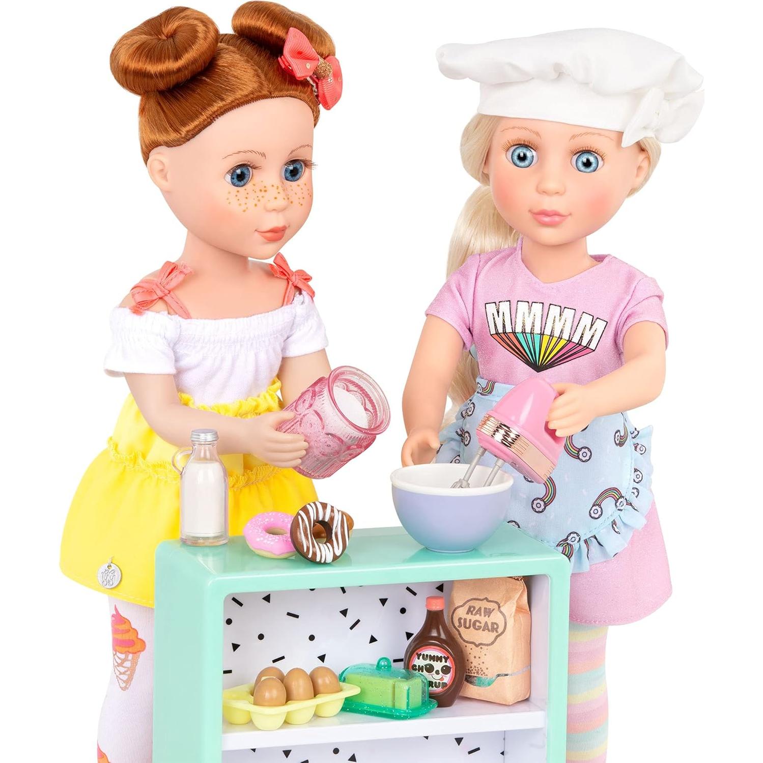 Glitter Girls – 14-Inch Doll Accessories – Donut Baking Set – Play Food, Mixer, & Kitchen Accessories – Cooking Set – 3+ Years– Children’s Toys
